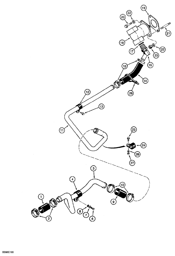 Схема запчастей Case 850G - (8-06) - EQUIPMENT HYDRAULIC CIRCUIT - RESERVOIR TO PUMP (07) - HYDRAULIC SYSTEM
