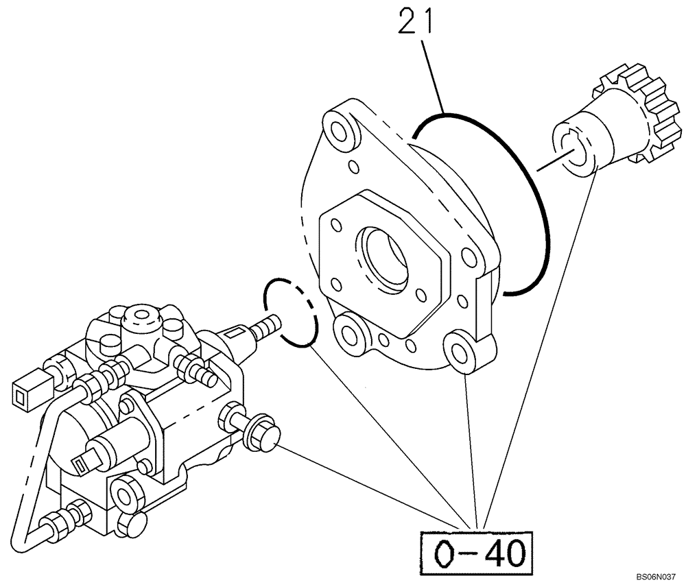 Схема запчастей Case CX210BNLC - (03-09) - FUEL SYSTEM (03) - FUEL SYSTEM