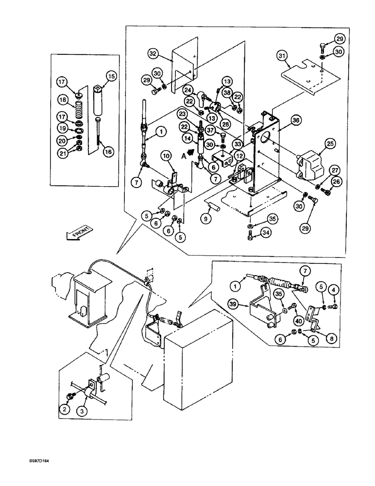 Схема запчастей Case 9045B - (3-06) - THROTTLE AND FUEL SHUTOFF CONTROLS (03) - FUEL SYSTEM