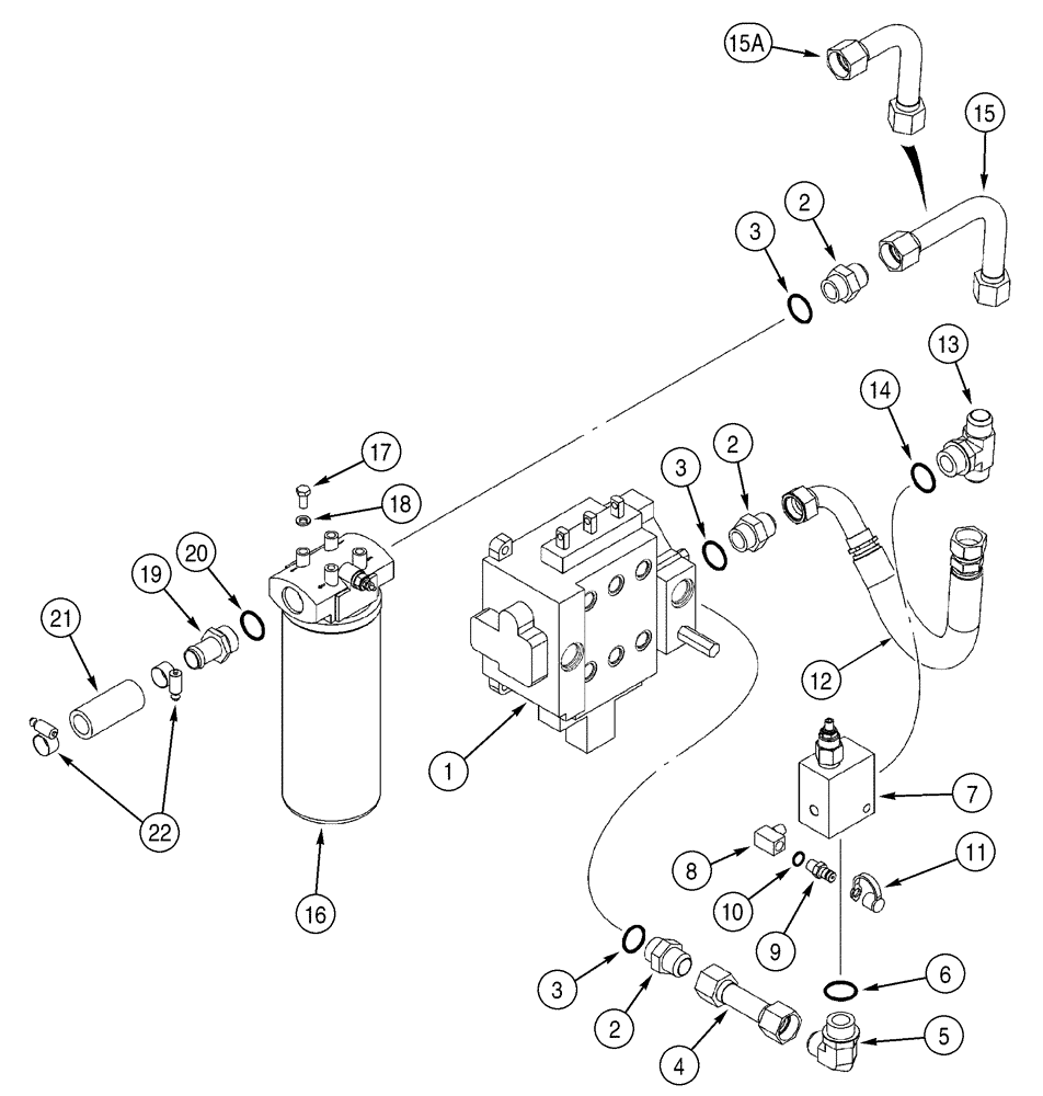 Схема запчастей Case 1150H - (08-04) - HYDRAULICS - EQUIPMENT (08) - HYDRAULICS