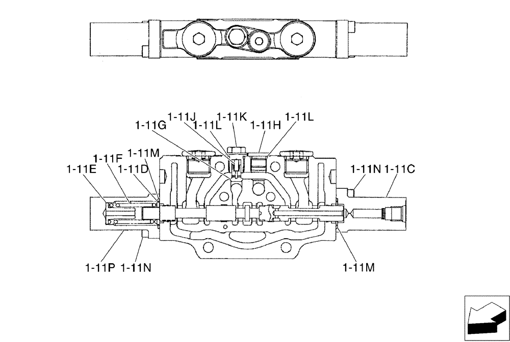 Схема запчастей Case CX50B - (01-024[10]) - VALVE INSTAL, ANGLE DOZER (35) - HYDRAULIC SYSTEMS