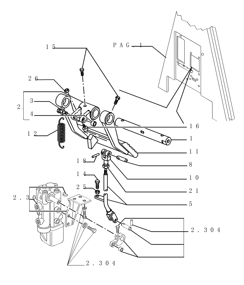 Схема запчастей Case 1850K - (9.653[31]) - ROPS CAB - COMPONENTS - OPTIONAL CODE 784110191 (19) - OPTIONS