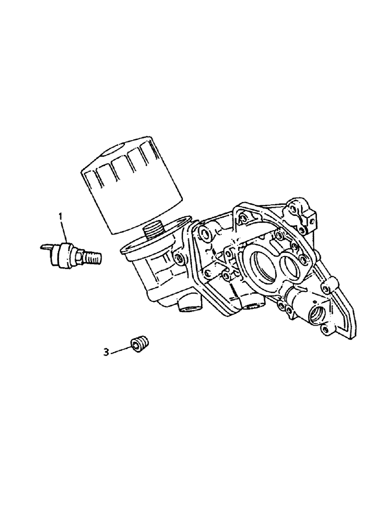 Схема запчастей Case 221B - (2-64) - OIL PRESSURE SWITCH, 121B (DAH1215912-) / 221B (DAH2215913-) (02) - ENGINE