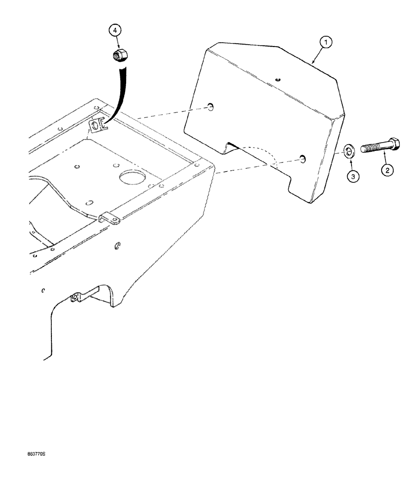 Схема запчастей Case 760 - (09-018) - FRONT COUNTERWEIGHT (39) - FRAMES AND BALLASTING