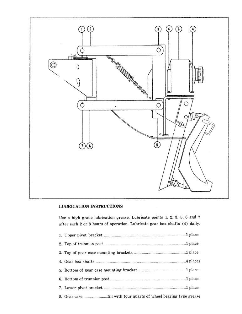 Схема запчастей Case P-50 - (03) - LUBRICATION INSTRUCTIONS 