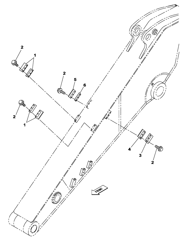 Схема запчастей Case CX350C - (09-041[00]) - DIPPER - 2.63 M - BRACKET - OPTIONAL AND SECOND OPTION - BRACKET (09) - CHASSIS/ATTACHMENTS