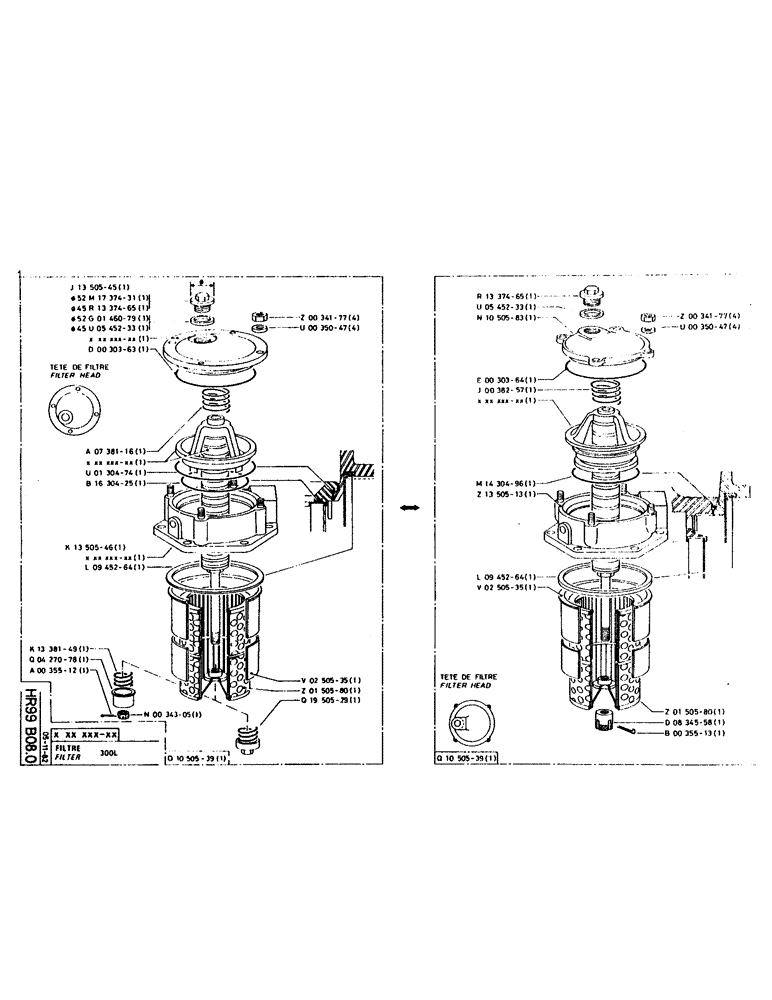 Схема запчастей Case 160CK - (235) - FILTER (07) - HYDRAULIC SYSTEM