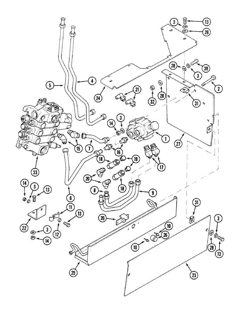 Схема запчастей Case 580SK - (8-292) - AUXILIARY REMOTE HYDRAULICS (08) - HYDRAULICS