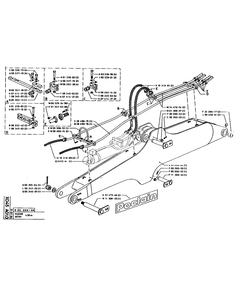 Схема запчастей Case 160CK - (284) - BOOM (09) - BOOMS
