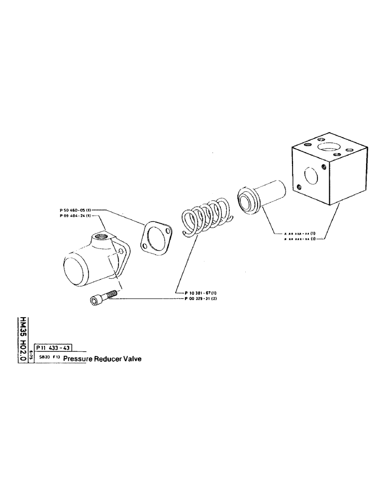 Схема запчастей Case 160CL - (55) - PRESSURE REDUCER VALVE (07) - HYDRAULIC SYSTEM