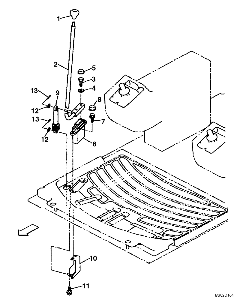 Схема запчастей Case CX130 - (09-15) - CONTROLS - BLADE, DOZER (09) - CHASSIS