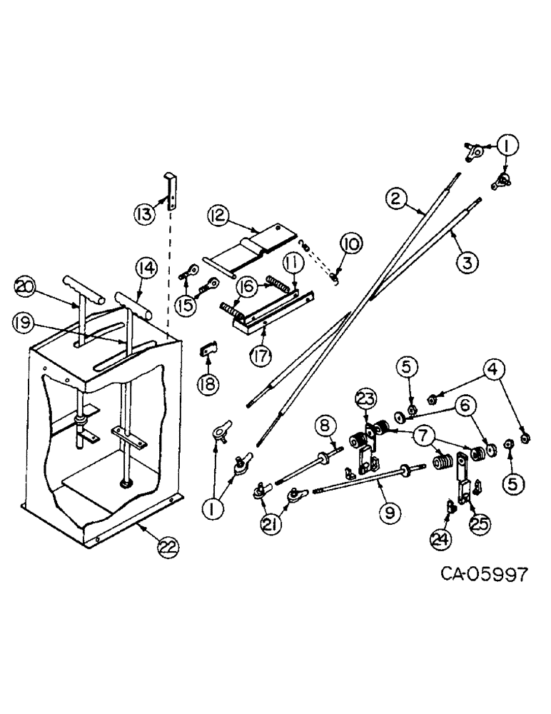 Схема запчастей Case 4140 - (07-01) - HYDRAULIC & HYDROSTATIC CONTROLS, LOADER S/N 114 & BELOW - GAS, LOADER S/N 118 & BELOW - DIESEL (04) - Drive Train