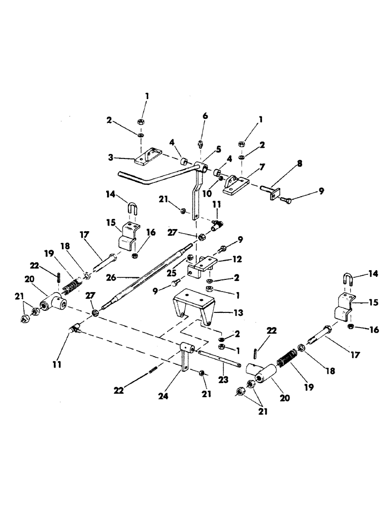 Схема запчастей Case 40YC - (078) - CRAWLER DETENT CONTROL AND LINKAGE (05) - UPPERSTRUCTURE CHASSIS