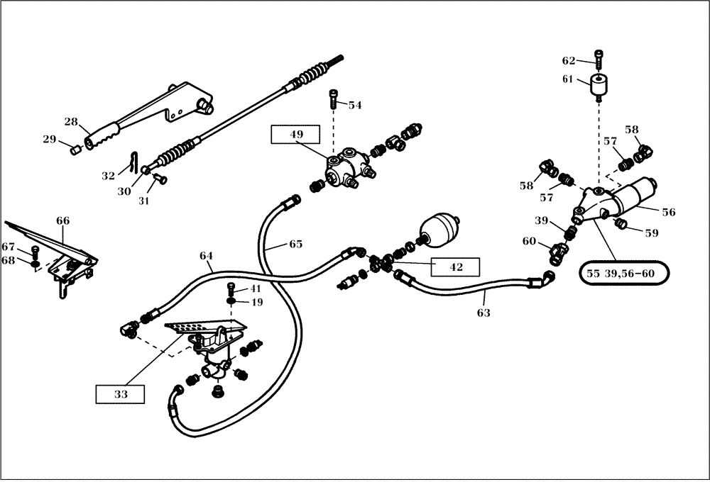 Схема запчастей Case 321D - (20.540[002]) - HYDRAULIC SYSTEM BRAKE CHARGING (OPTION) (S/N 591052-UP) No Description