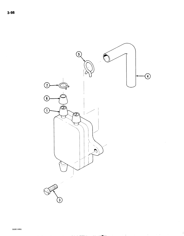 Схема запчастей Case 1818 - (3-098) - FUEL PUMP, GASOLINE MODELS (03) - FUEL SYSTEM