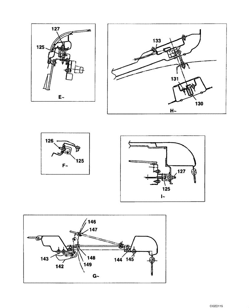 Схема запчастей Case CX135SR - (09-23) - CAB (09) - CHASSIS/ATTACHMENTS