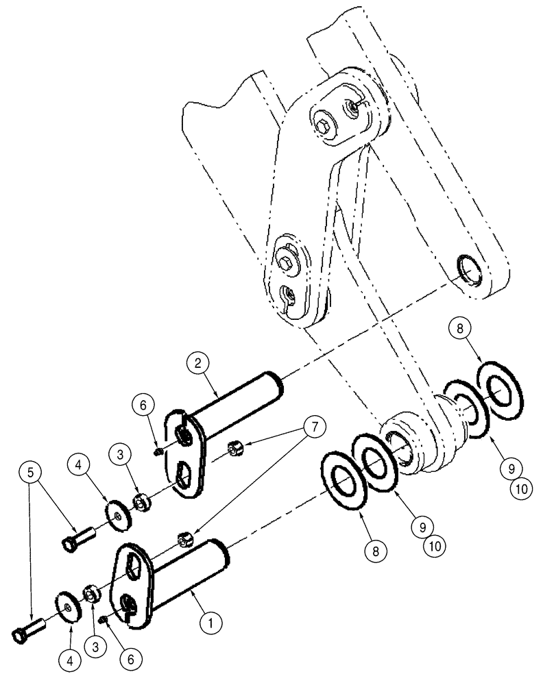 Схема запчастей Case 621D - (09-08) - BUCKETS - ATTACHMENT, XT LOADER (09) - CHASSIS