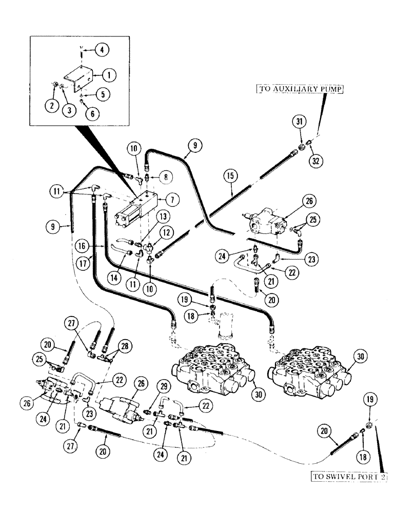 Схема запчастей Case 120 - (147) - ANTI-DRIFT HYDRAULICS (35) - HYDRAULIC SYSTEMS