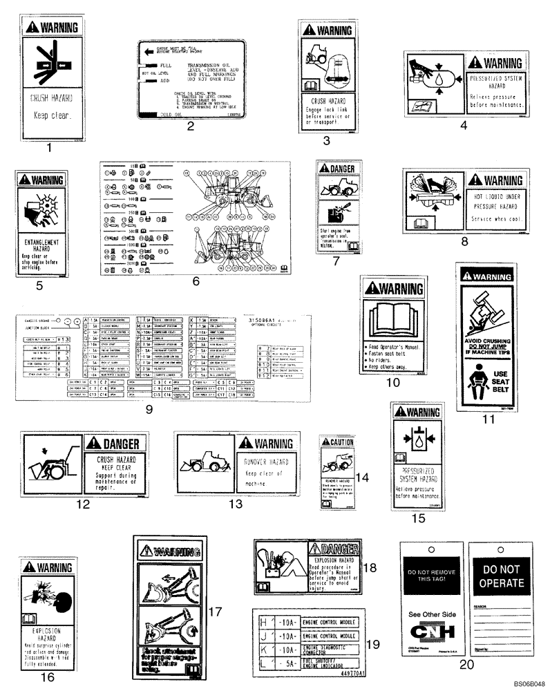 Схема запчастей Case 921C - (09-57) - DECALS - LATIN AMERICAN SPANISH (Nov 7 2006 1:21PM) (09) - CHASSIS