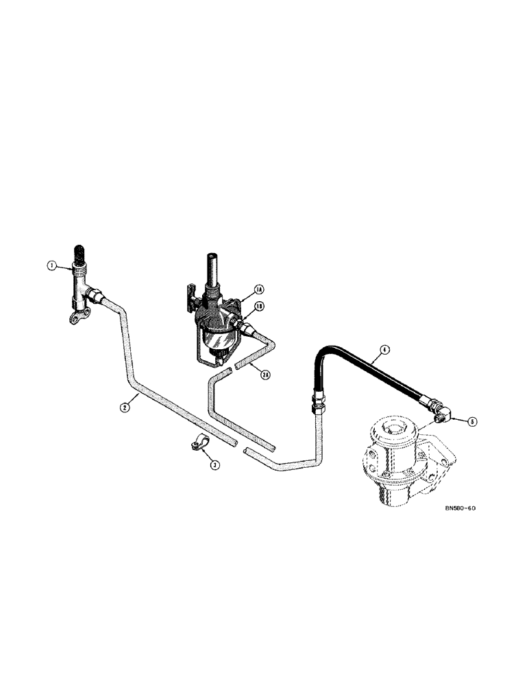 Схема запчастей Case 420C - (028[1]) - FUEL LINES - GAS (02) - FUEL SYSTEM