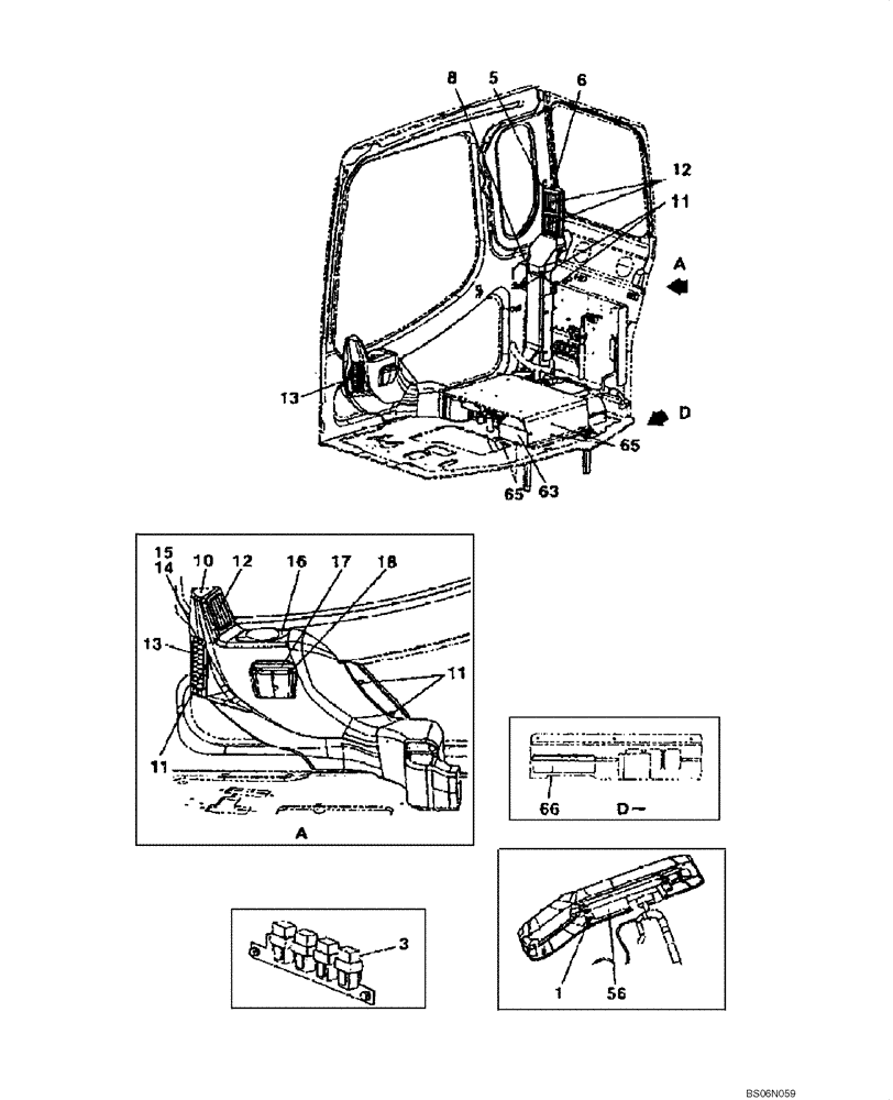 Схема запчастей Case CX135SR - (09-30) - HEATER AND AIR CONDITIONING - DUCTS (09) - CHASSIS/ATTACHMENTS