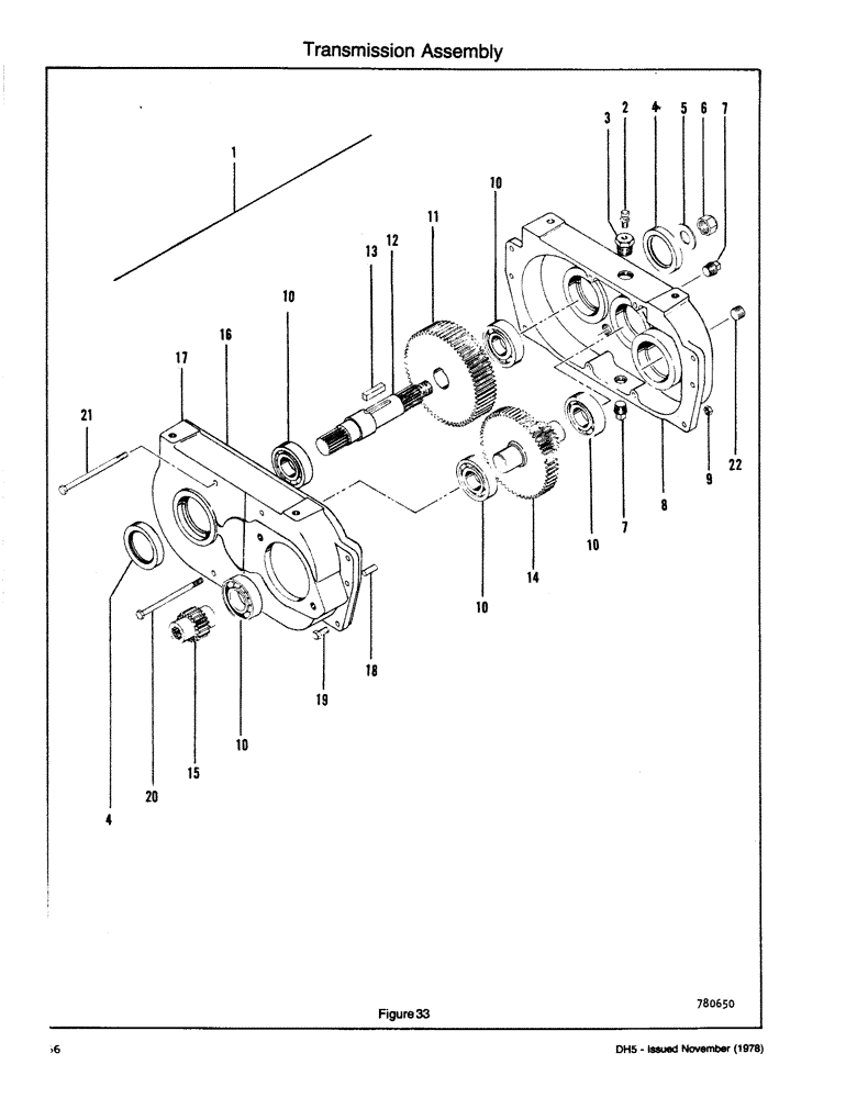 Схема запчастей Case DH5 - (066) - TRANSMISSION ASSEMBLY (21) - TRANSMISSION