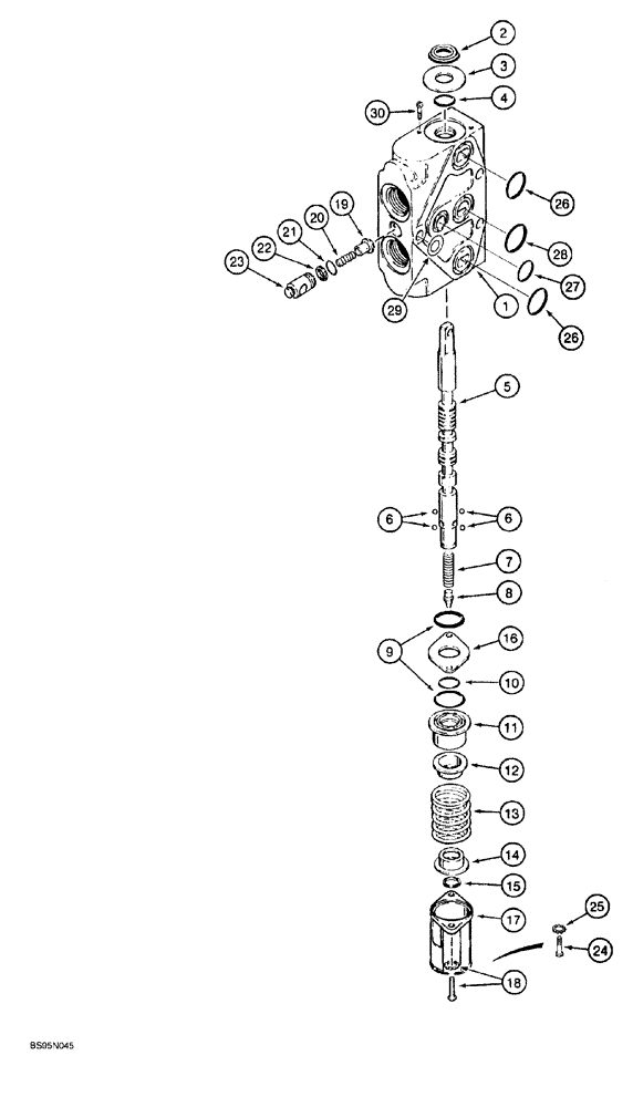 Схема запчастей Case 760 - (08-162) - PLOW CONTROL VALVE - H672781, LIFT AND SWING SECTIONS (35) - HYDRAULIC SYSTEMS