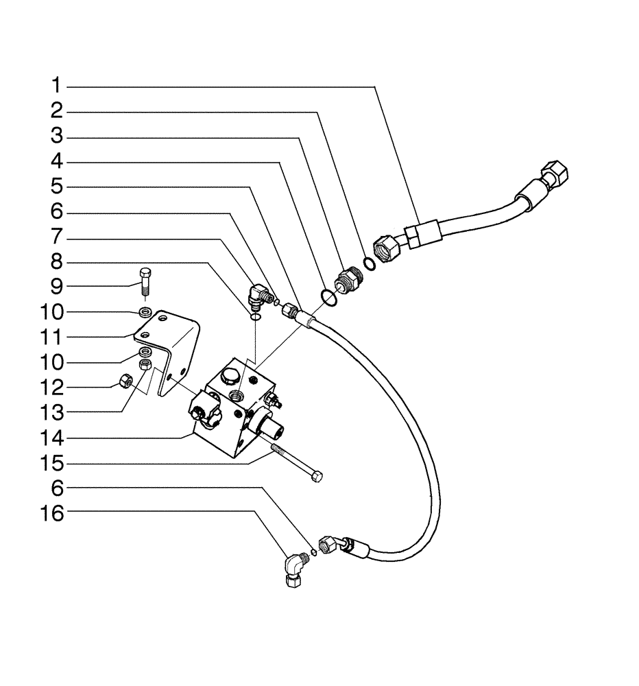 Схема запчастей Case 590SN - (35.726.38[01]) - VALVE INSTALL - HAMMER (WITH MECHANICAL CONTROLS) (35) - HYDRAULIC SYSTEMS