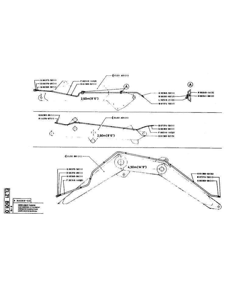 Схема запчастей Case LC80M - (161) - EARTHBORING ATTACHMENT 