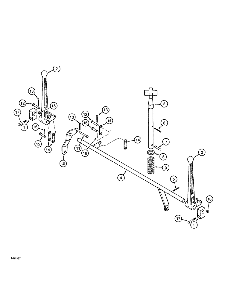 Схема запчастей Case TF300 - (6-30) - GROUND DRIVE, BOOM, AND SPEED CONTROLS, USED ON MODELS WITH (06) - POWER TRAIN