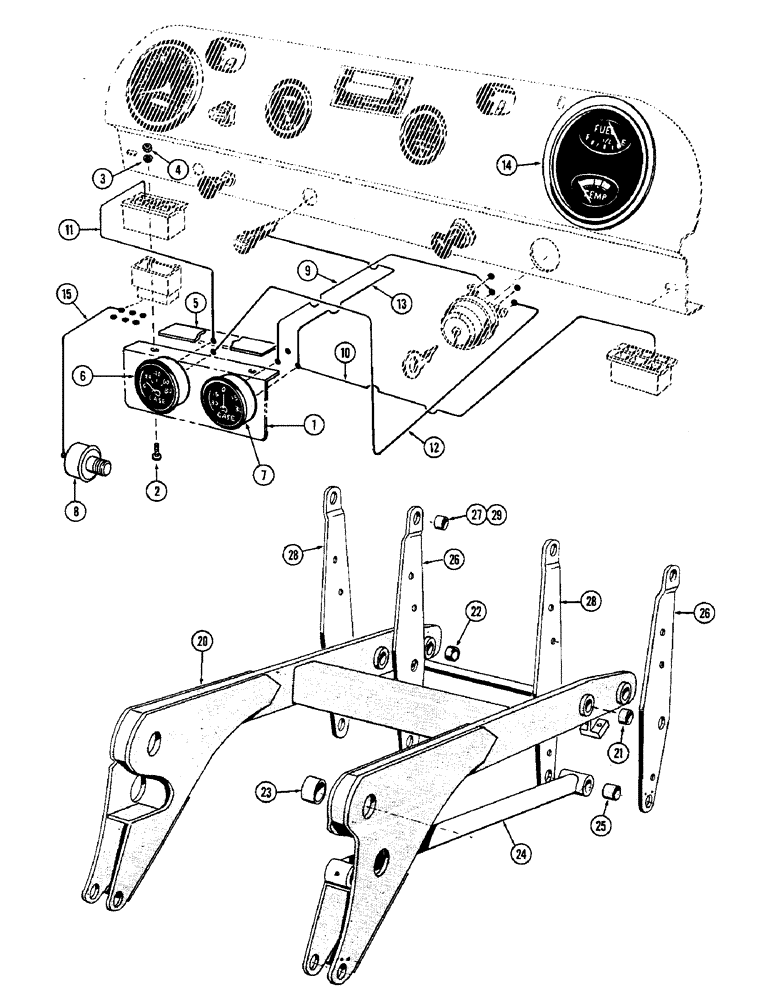 Схема запчастей Case W9A - (170) - SPECIAL ATTACHMENTS, AUXILIARY PANEL, HIGHLIFT LIFT ARM (09) - CHASSIS