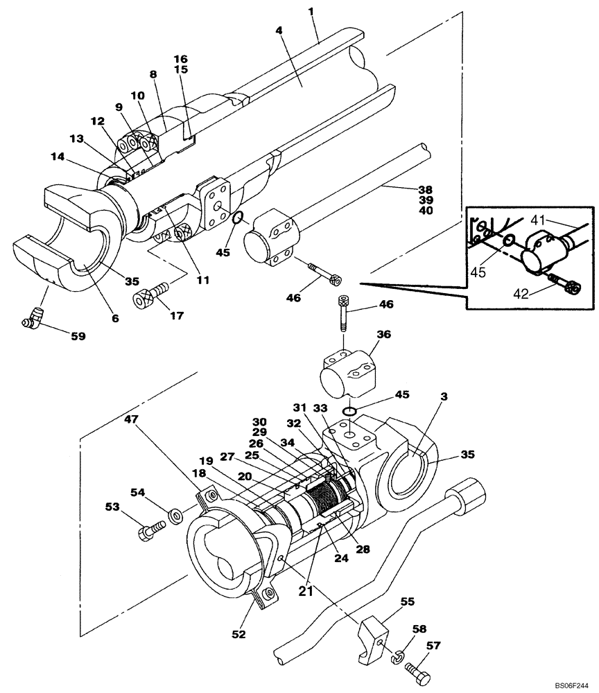 Схема запчастей Case CX210LR - (08-48) - CYLINDER ASSY - ARM (Nov 3 2009 8:16AM) (08) - HYDRAULICS