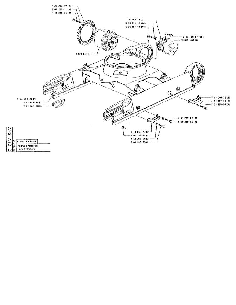 Схема запчастей Case 90BCL - (080) - UNDERCARRIAGE (04) - UNDERCARRIAGE