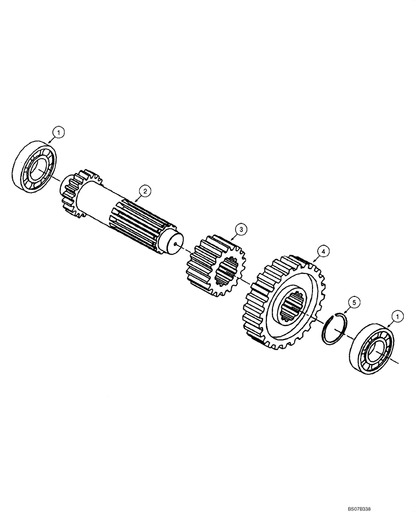 Схема запчастей Case 885 - (06.13[00]) - TRANSMISSION - 6TH SPEED AXLE (06) - POWER TRAIN