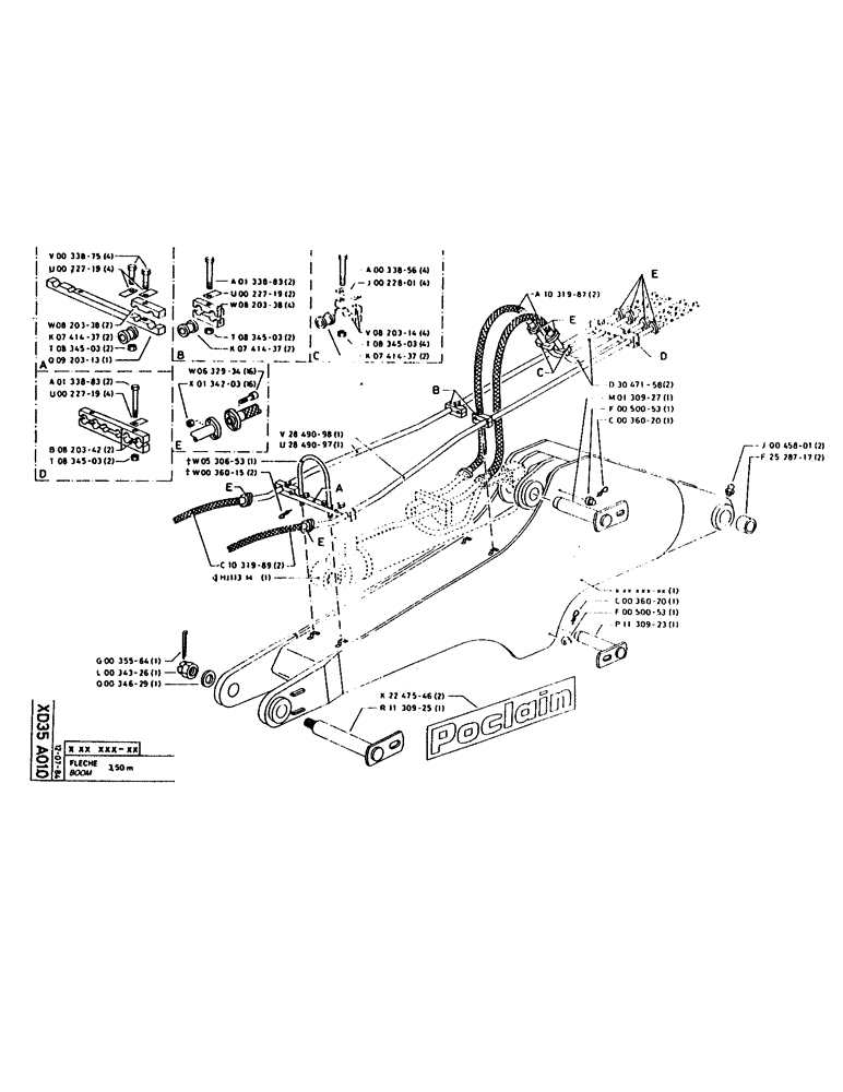 Схема запчастей Case 160CK - (281) - BOOM (09) - BOOMS