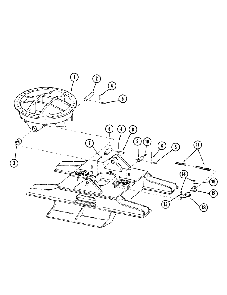 Схема запчастей Case 880 - (124) - LEVELER CARBODY AND RELATED PARTS (05) - UPPERSTRUCTURE CHASSIS