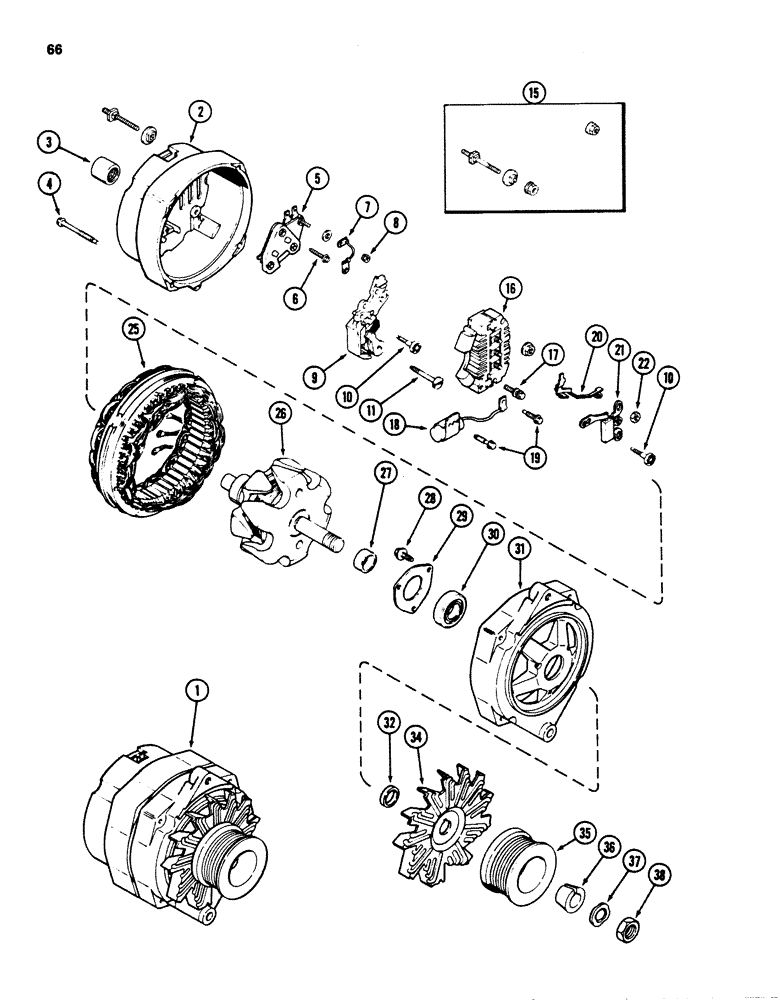 Схема запчастей Case 880D - (066) - L112091 ALTERNATOR (06) - ELECTRICAL SYSTEMS
