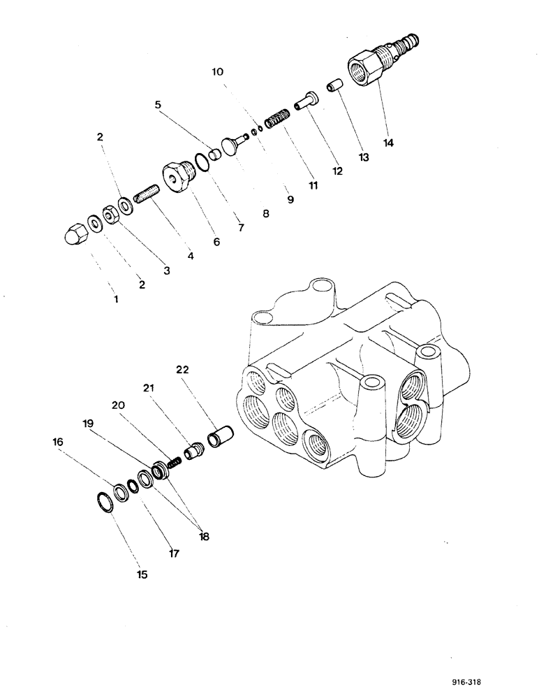 Схема запчастей Case 580F - (188) - LOADER, SECONDARY RELIEF (35) - HYDRAULIC SYSTEMS