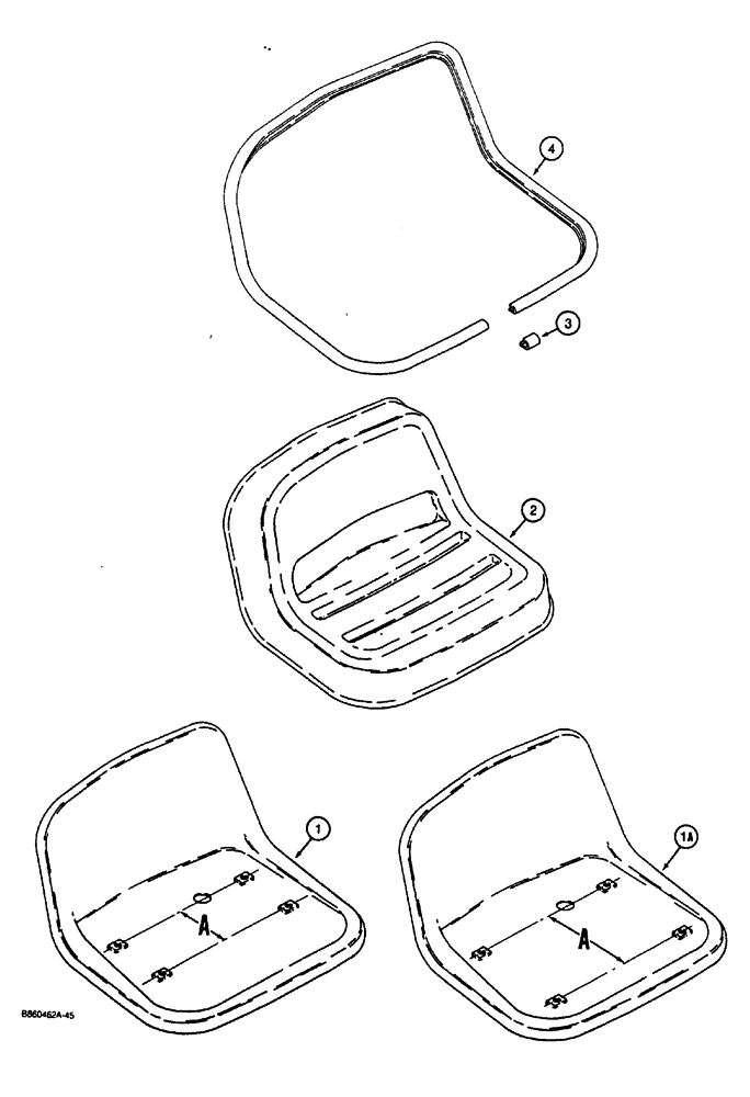 Схема запчастей Case CASE - (9-10) - OPERATORS SEAT (09) - CHASSIS