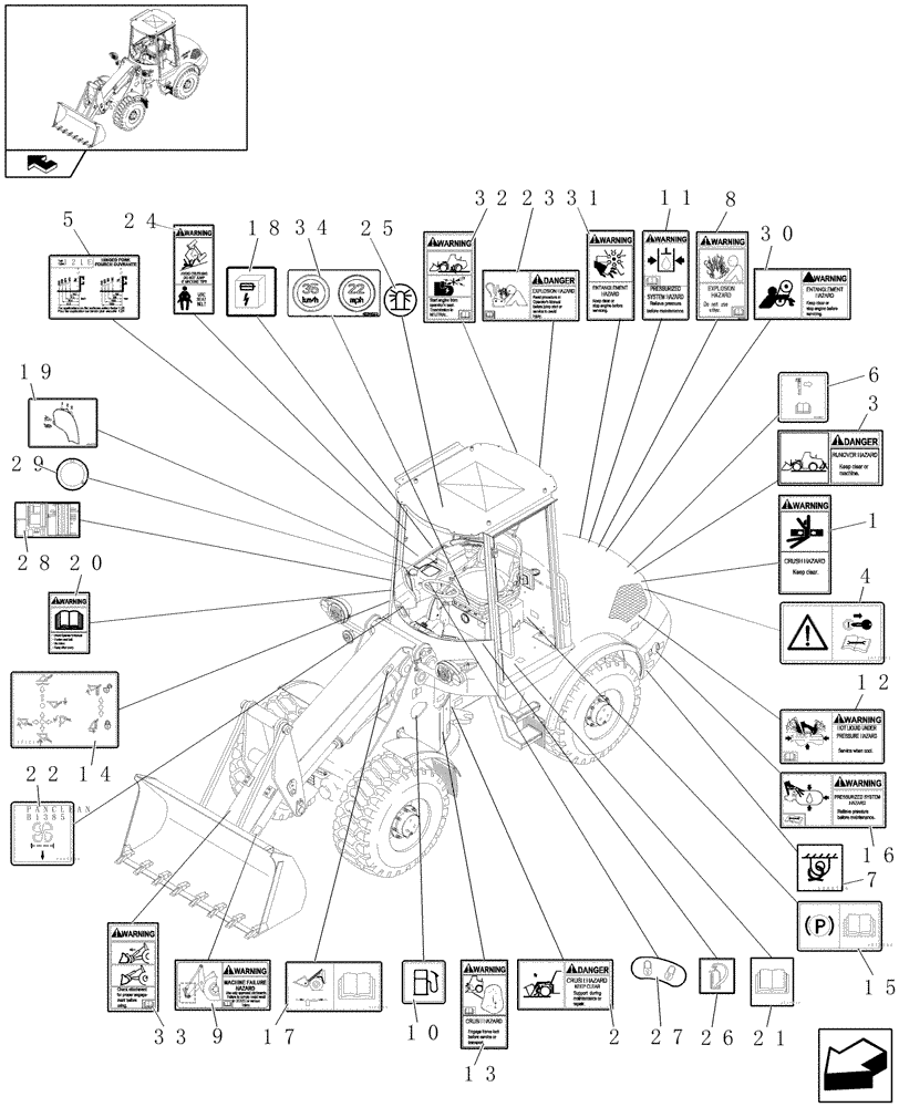 Схема запчастей Case 121E - (622/02[01]) - DECALS CANOPY (HIGH SPEED) (08) - SHEET METAL/DECALS