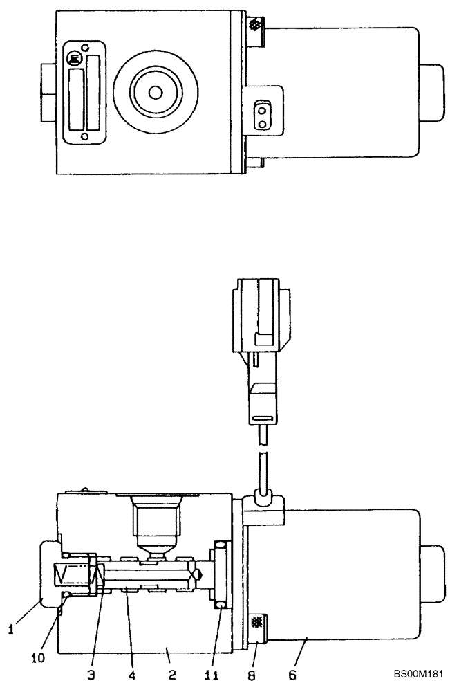 Схема запчастей Case CX290 - (08-77) - VALVE, SOLENOID - FREE SWING (08) - HYDRAULICS