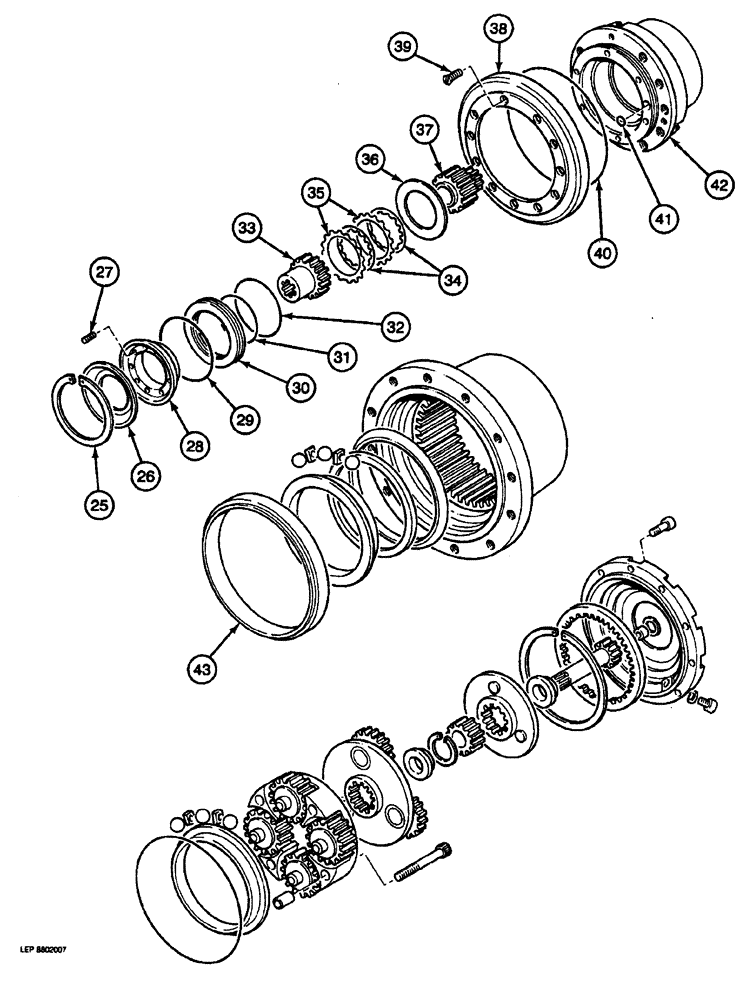 Схема запчастей Case 688 - (6-10) - FINAL DRIVE TRANSMISSION (06) - POWER TRAIN