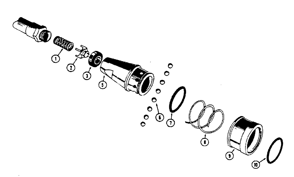 Схема запчастей Case 450 - (170) - A28542 COUPLING - FEMALE (07) - HYDRAULIC SYSTEM
