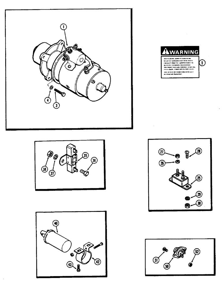 Схема запчастей Case 580B - (092) - ELECTRICAL EQUIPMENT MOUNTING, (188) SPARK IGNITION ENGINE (04) - ELECTRICAL SYSTEMS