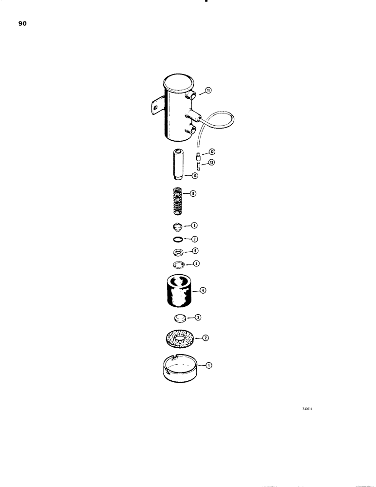 Схема запчастей Case W20 - (090) - L52634 FUEL PUMP (03) - FUEL SYSTEM