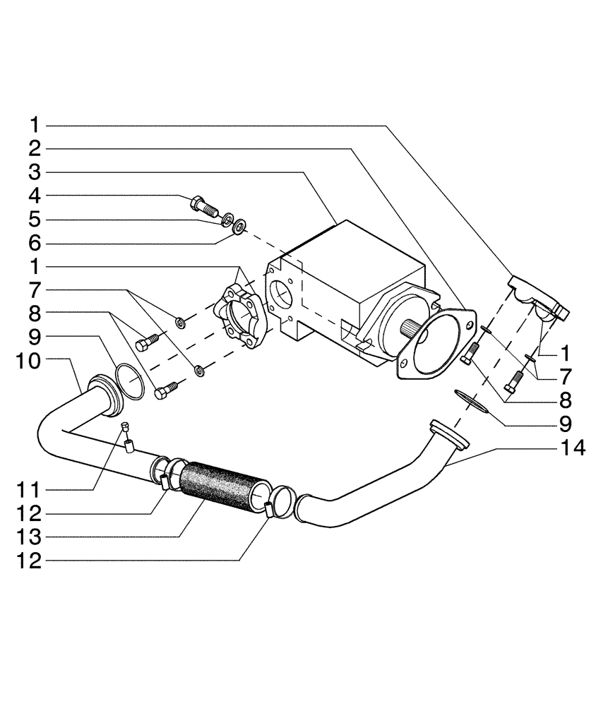 Схема запчастей Case 865B - (08-03[03]) - REAR HYDRAULIC SYSTEM - (TORQUE CONVERTER) (08) - HYDRAULICS