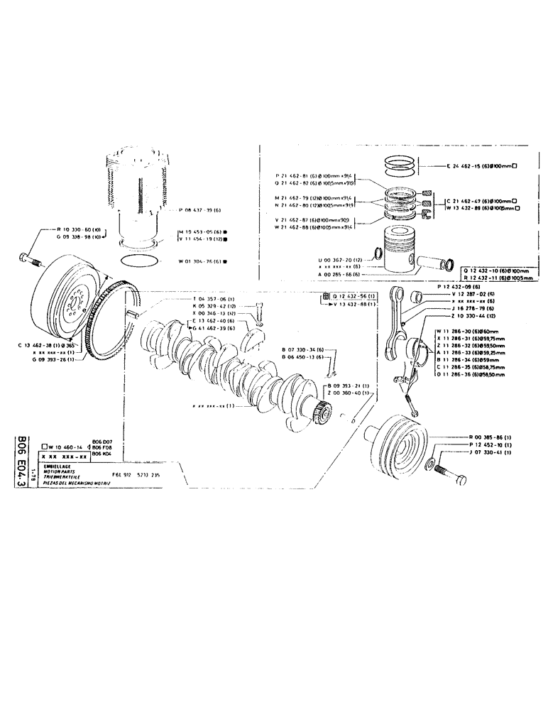 Схема запчастей Case LC80M - (025) - MOTION PARTS 