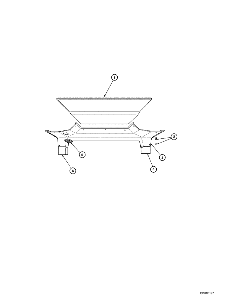 Схема запчастей Case 885 - (09.41[00]) - CAB - ROOF UPHOLSTERY (OPEN CAB) (09) - CHASSIS
