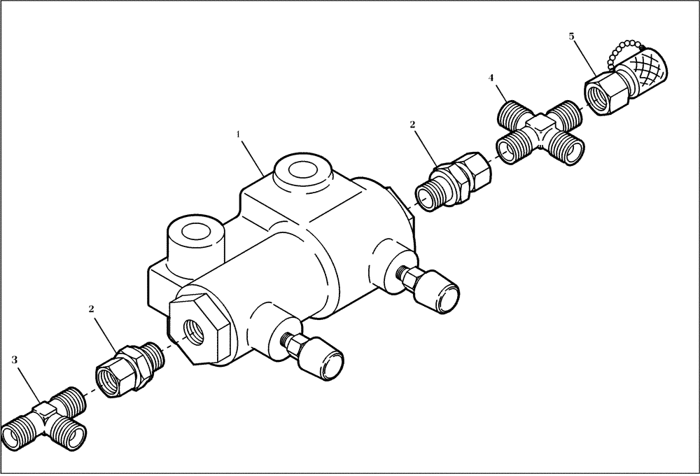 Схема запчастей Case 321D - (23.050[002]) - BRAKE ADDING VALVE FAST GEAR (OPTION) (S/N 591052-UP) No Description