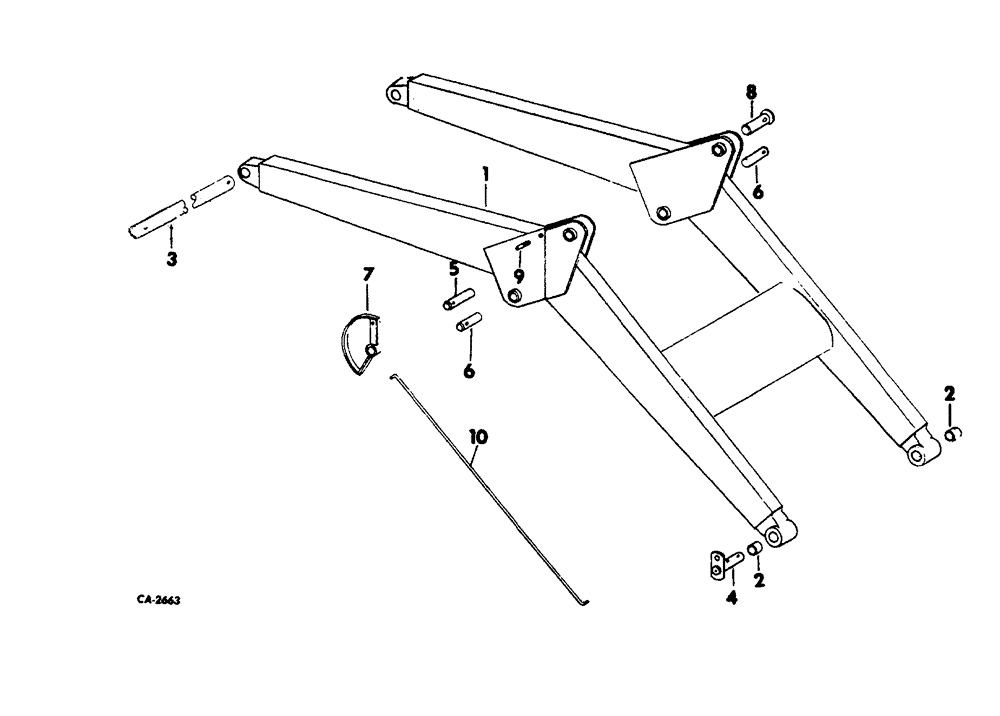 Схема запчастей Case 3400 - (155) - LOADER BOOM AND LINKAGE (82) - FRONT LOADER & BUCKET